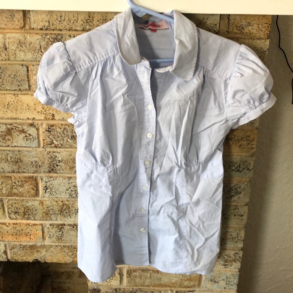 Blue button up shirt